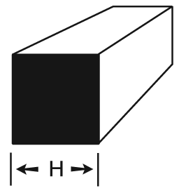 Aluminum square bar