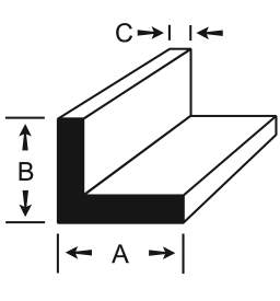 Aluminum angle bar